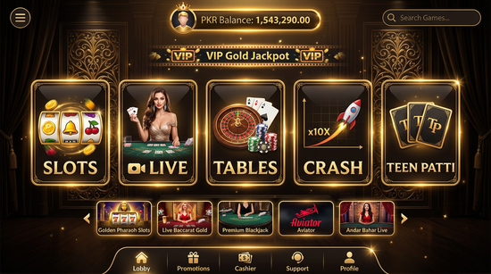 Main screen of Naya24 casino page for PK players